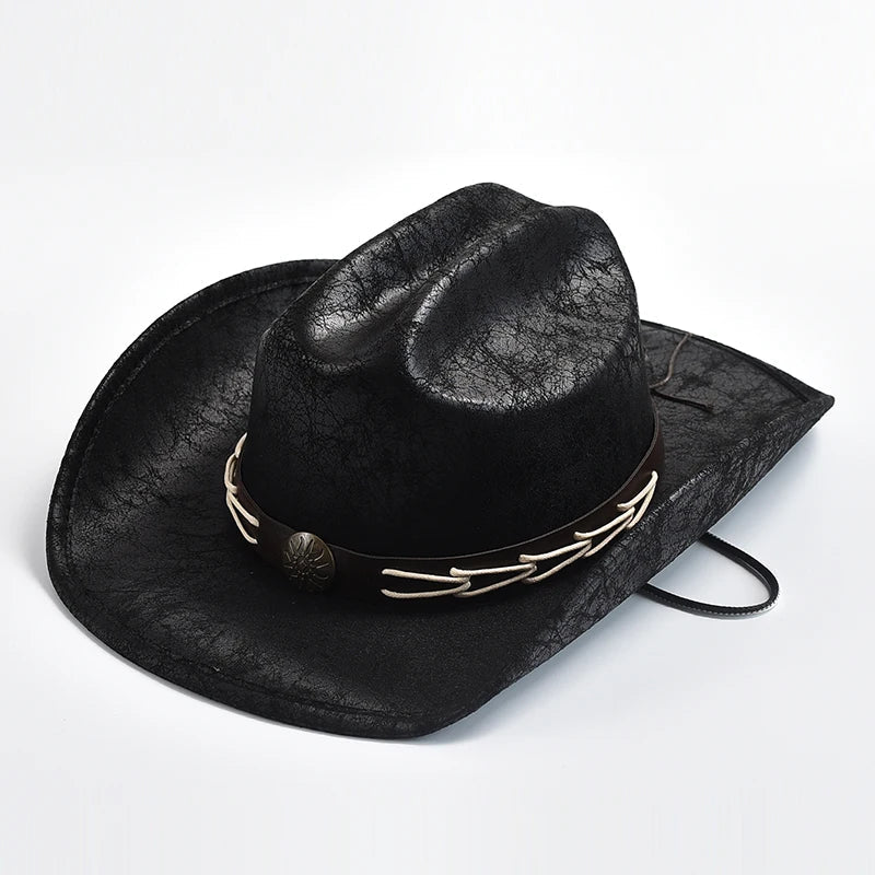 Drune - Cowboyhut mit Knochenperlenbesatz