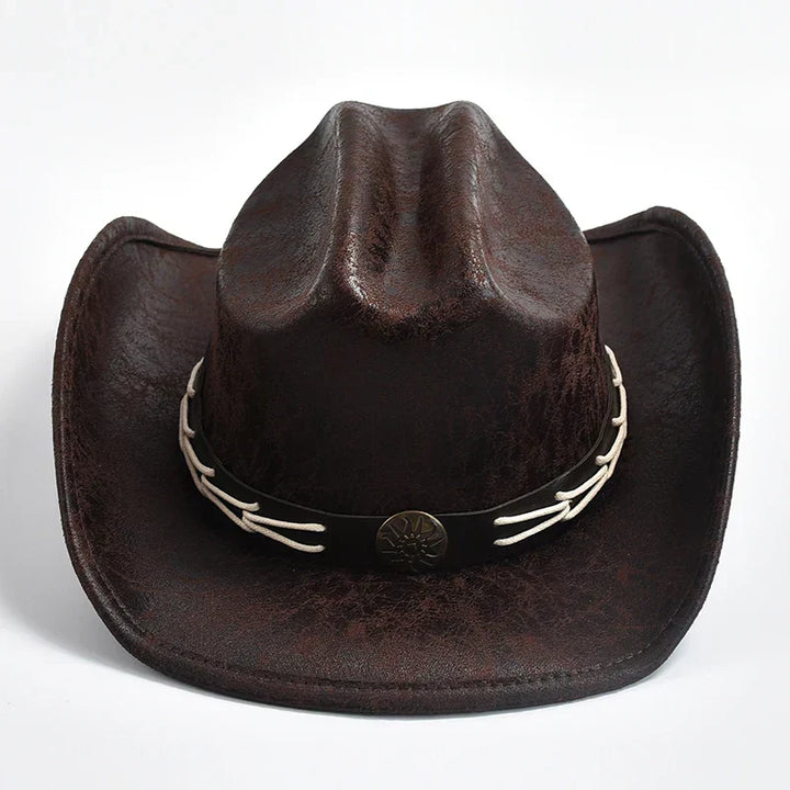Drune - Cowboyhut mit Knochenperlenbesatz