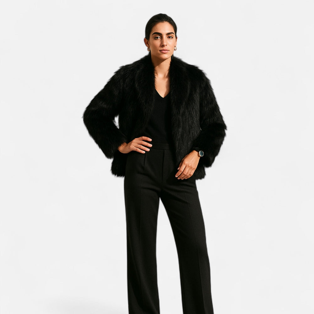 Drune | Kunstpelz Wintermantel für Frauen - Isolierendes Design