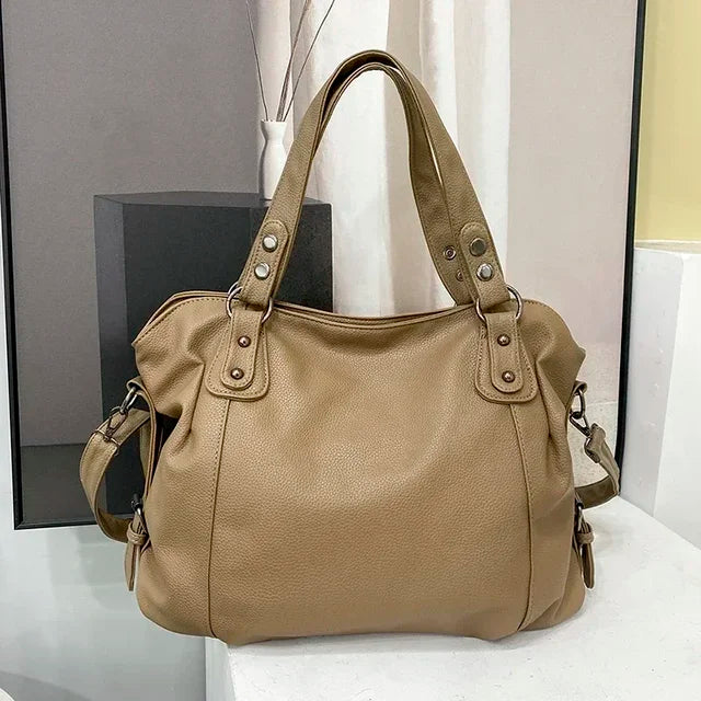Drune – Hobo-Schultertasche aus Leder für Damen