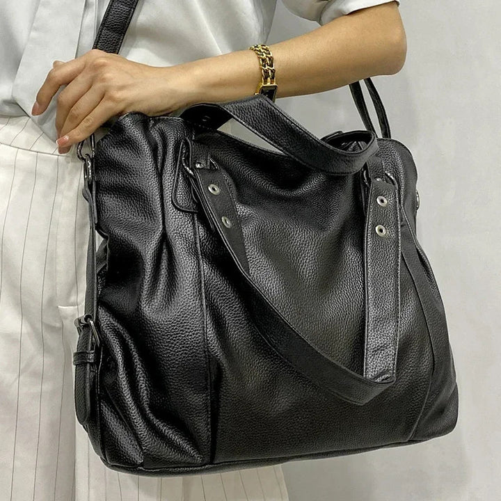 Drune – Hobo-Schultertasche aus Leder für Damen