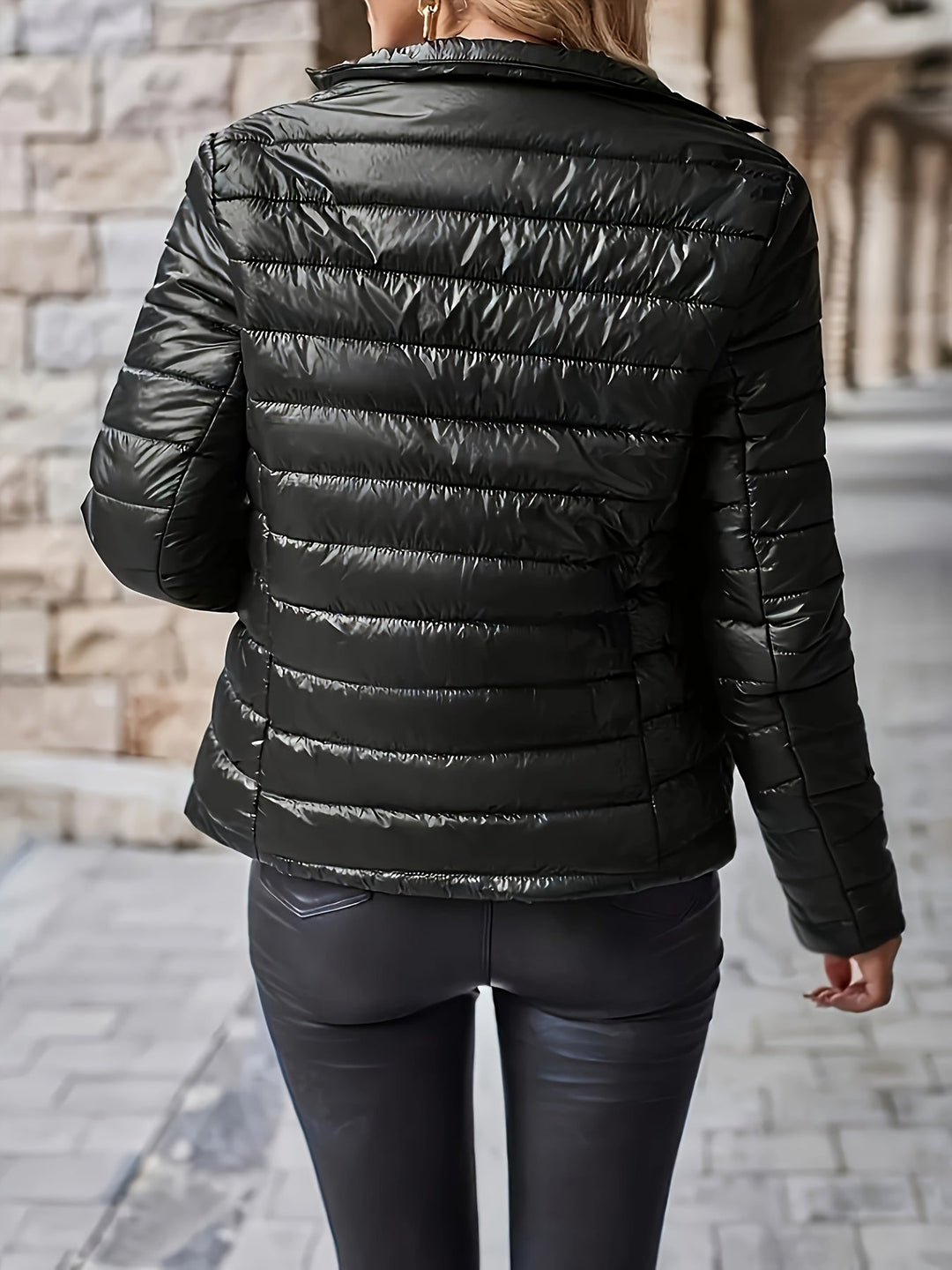 Drune | Damen Pufferjacke mit Stehkragen und Weichem Futter