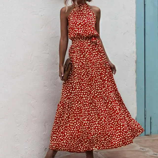 Drune | Strapless Maxikleid mit Blumenmuster