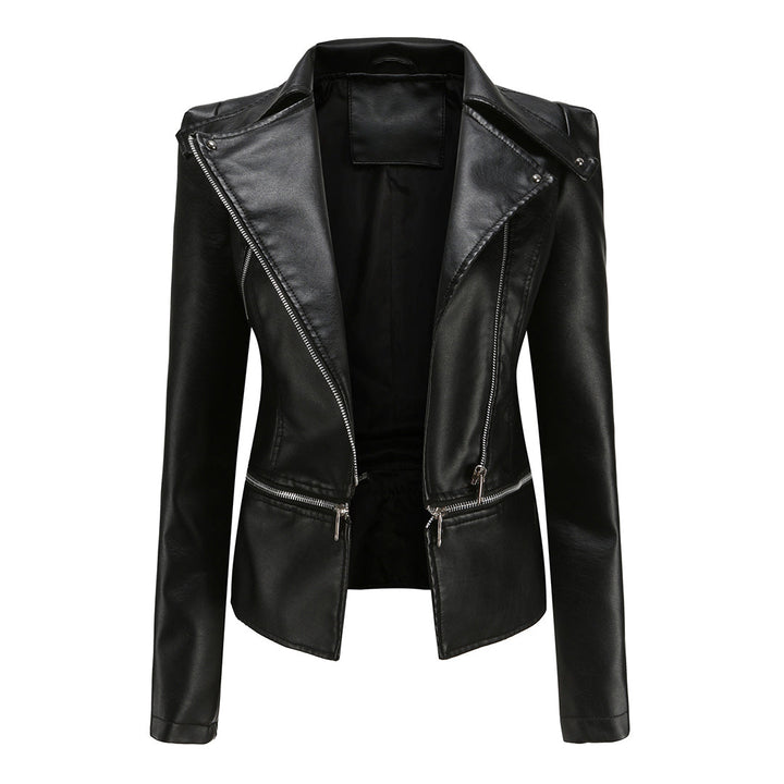 Drune | Moderne figurbetonte Bikerjacke