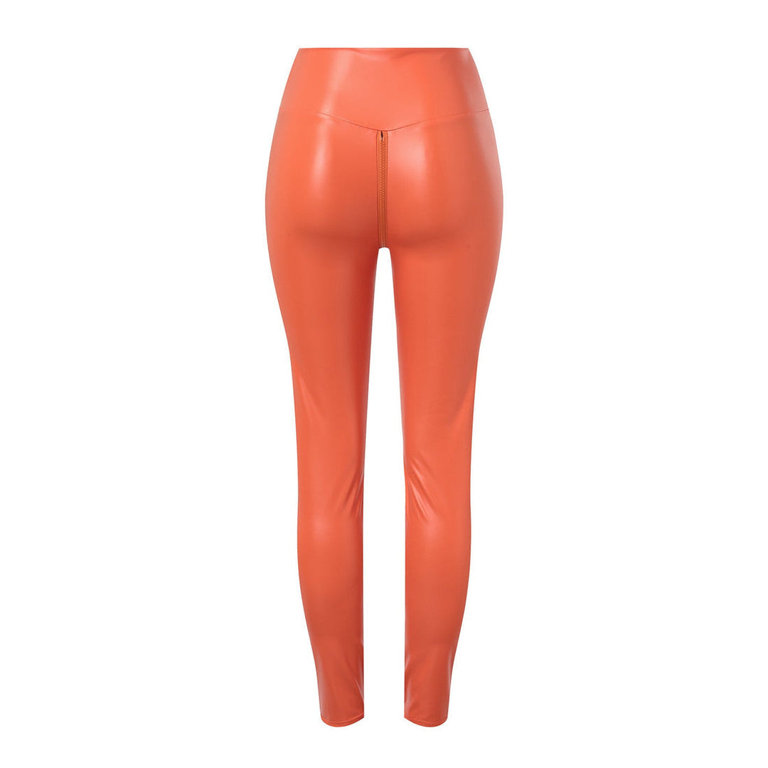 Drune | Bequeme Und Figurformende Lederleggings Mit Reißverschluss Für Damen