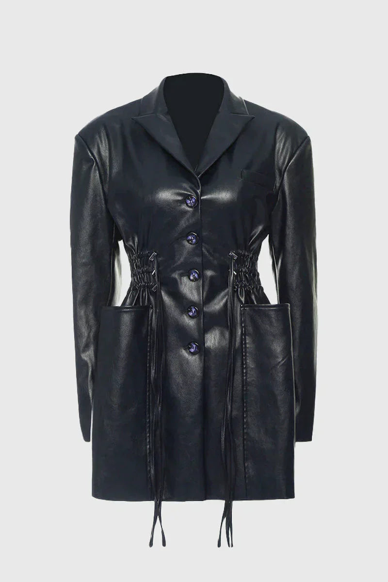 Drune | lange Jacke mit Taschen