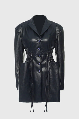 Drune | Lange Jacke mit Taschen
