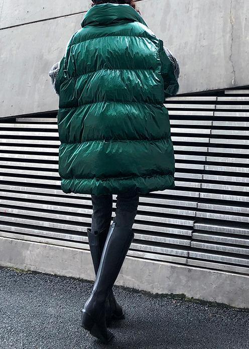 Drune | Oversize-Jacken & Mäntel Wintermäntel grün dick hoher Kragen Parkas für Frauen