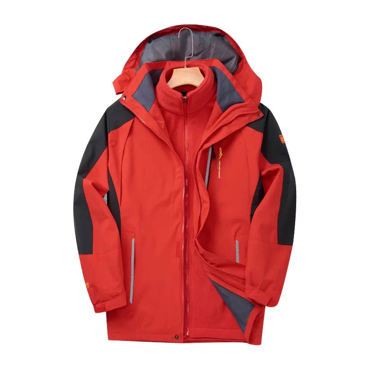 Drune | Winterjacke-Ultra-schützende 3-in-1-Jacke  -  Regenjacke
