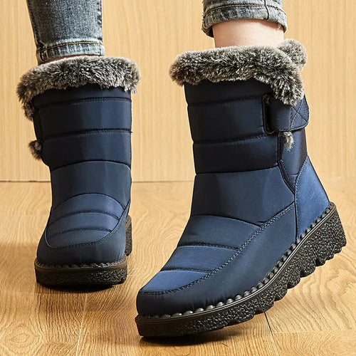 Drune | Damen Winterstiefel wasserdicht mit Fütterung aus Fell, knöchelhoch
