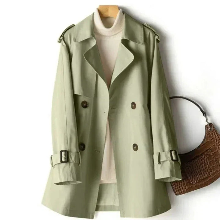 Drune | Klassischer Doppelreihiger Trenchcoat für Damen Lässig
