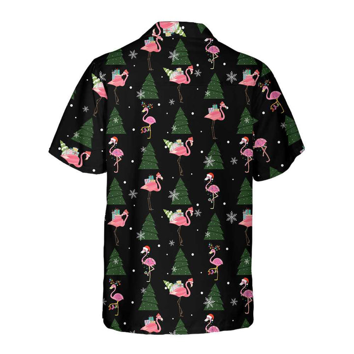 Drune | Flamingo Frohe Weihnachten an euch alle Hawaii-Shirt, Lustiges Weihnachts-Shirt, Beste Weihnachtsgeschenk-Idee
