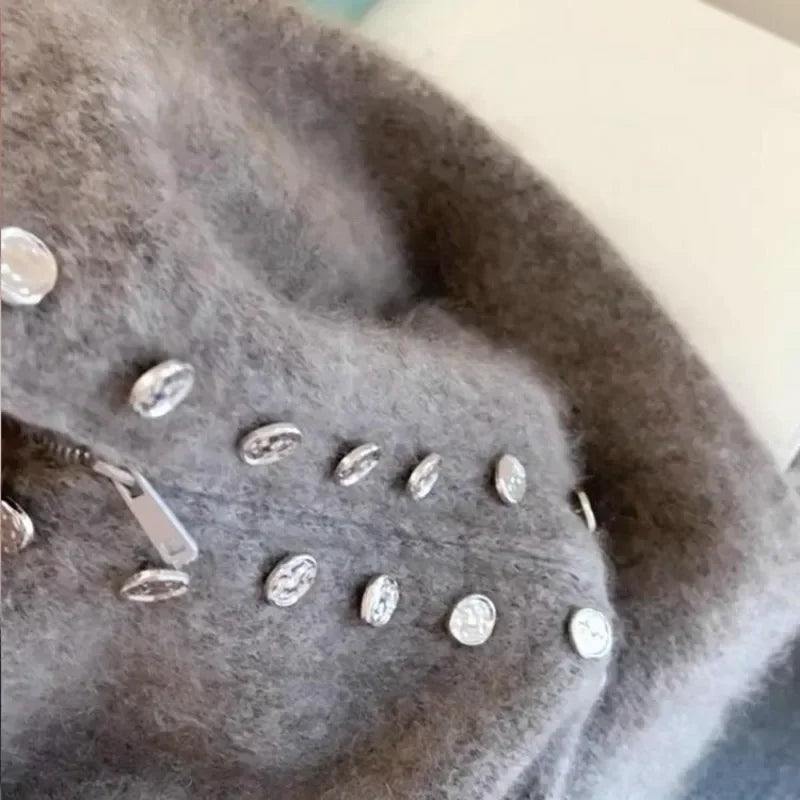 Drune | Strickmantel für Frauen mit Reißverschluss