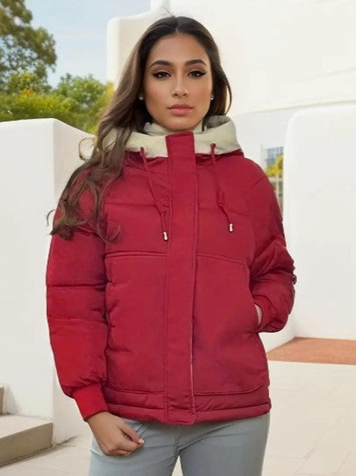 Drune | Fleece Futterte Damen Kapuzenjacke Für Freizeit und Outdoor Bekleidung