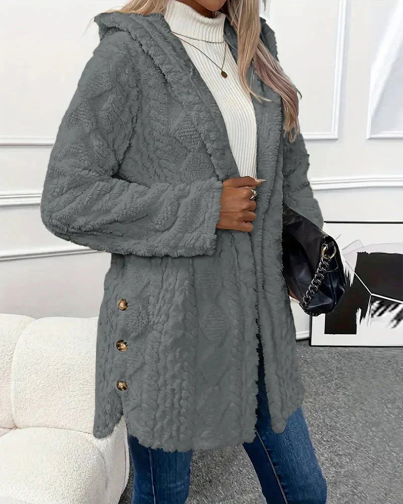 Drune | Strickjacke Mit Kapuze Mittellang Strickjacke Damen Strickjacke