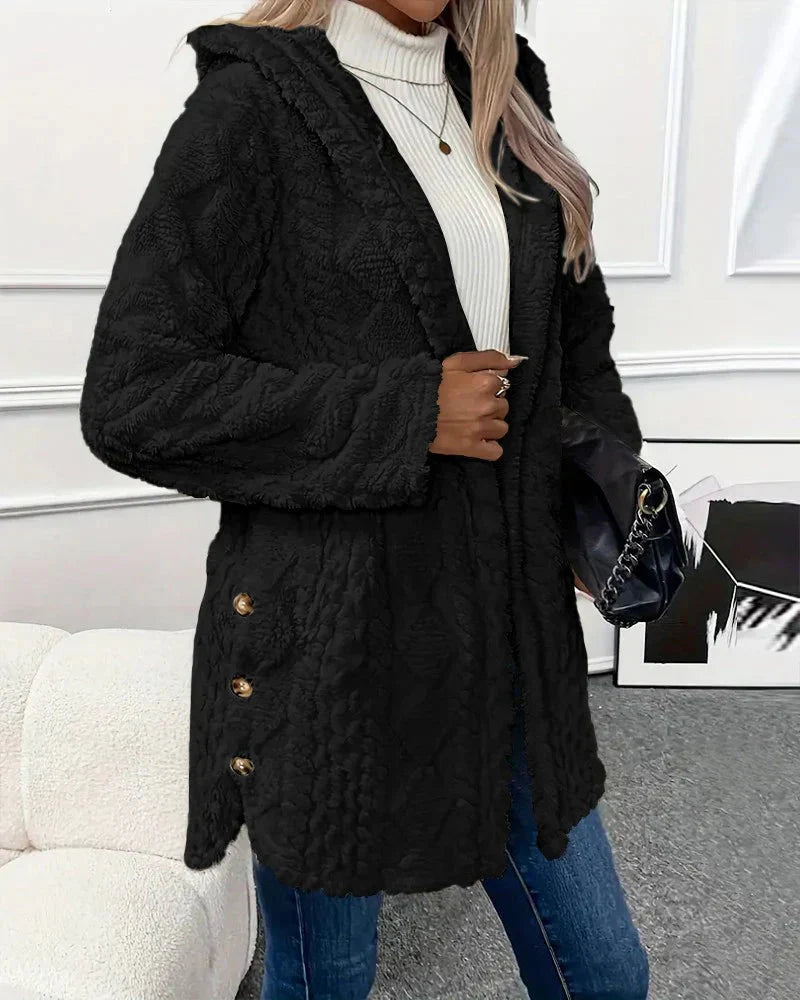 Drune | Strickjacke Mit Kapuze Mittellang Strickjacke Damen Strickjacke