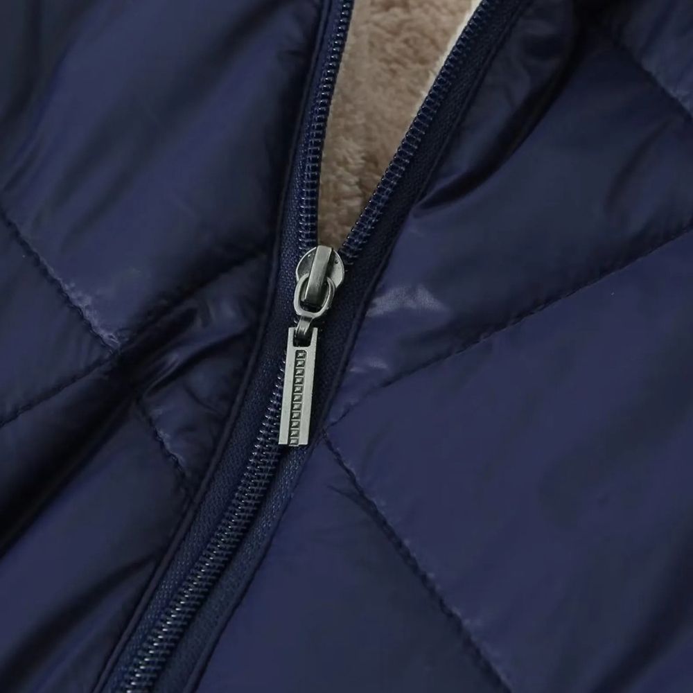 Drune | Gefütterte Jacke Kapuze Zip up Wattierte Jacke Winterjacken für Damen