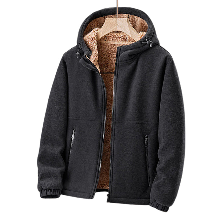 Drune | Fleecejacke für Herren - Mit Kapuze, Leicht - Winter