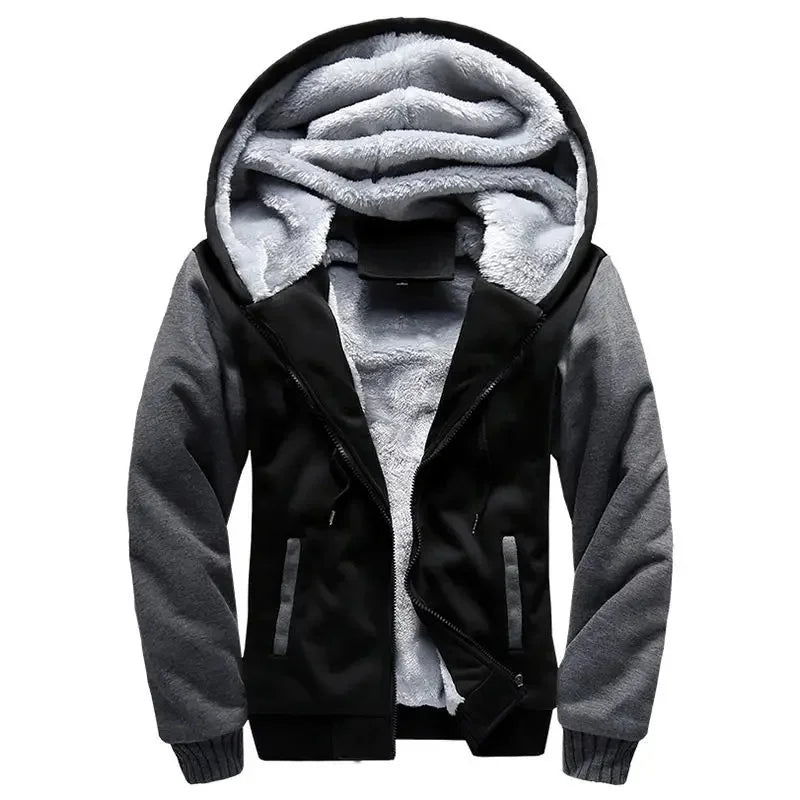 Drune | Fleecejacke für Herren - Mit Kapuze, Winter