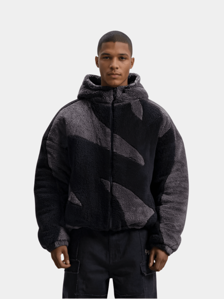 Drune | Fleecejacke für Herren - Urban minimalistisches Design - Winter