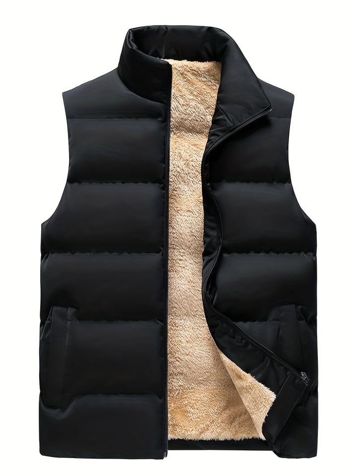 Drune | Fleece Weste für Männer - Stehkragen, praktische Taschen