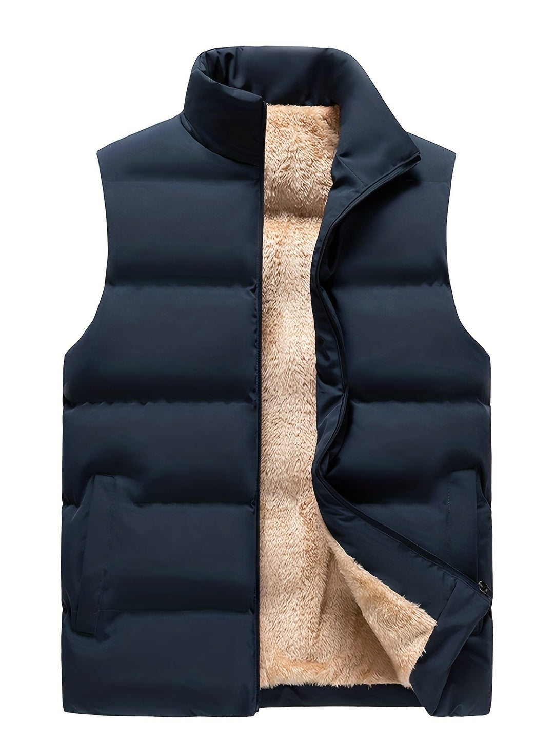 Drune | Fleece Weste für Männer - Stehkragen, praktische Taschen