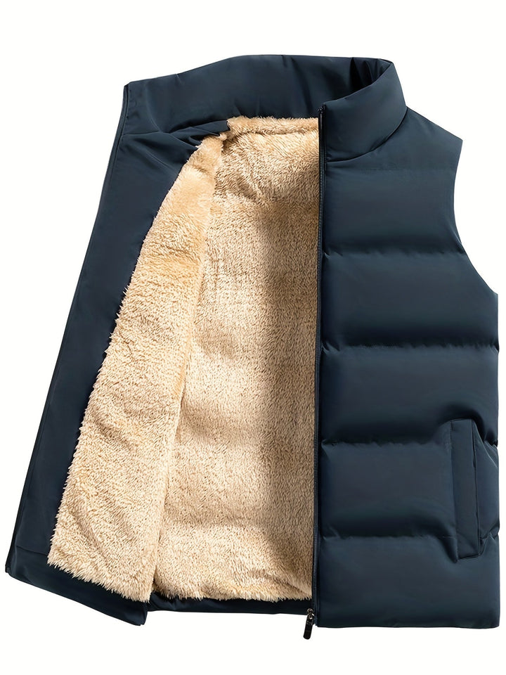 Drune | Fleece Weste für Männer - Stehkragen, praktische Taschen