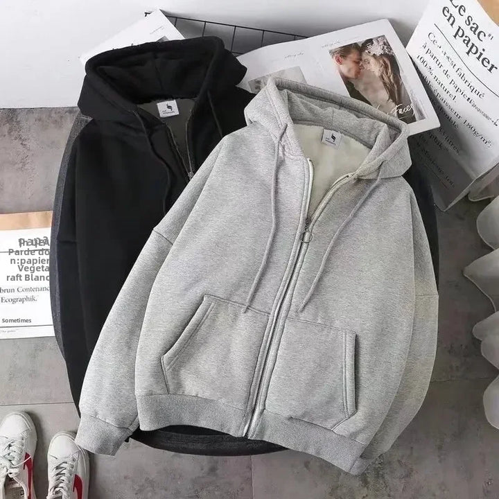 Drune | Fleecegefütterter Cardigan mit Kapuze