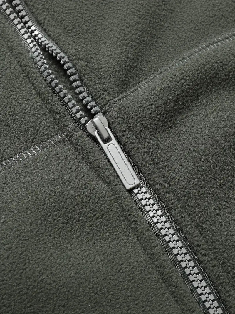 Drune | Warm Kapuze Fleece mit Reißverschluss