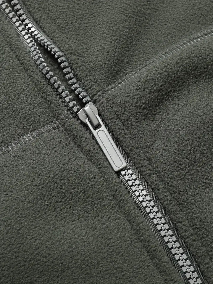 Drune | Warm Kapuze Fleece mit Reißverschluss