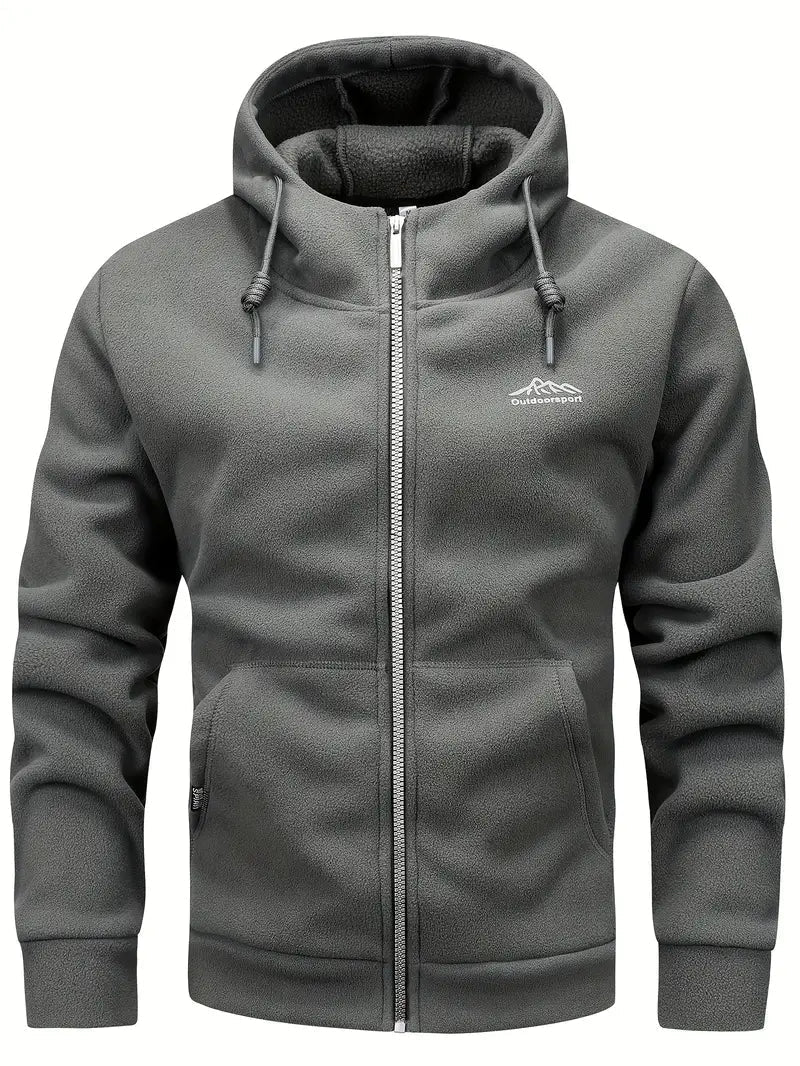Drune | Warm Kapuze Fleece mit Reißverschluss