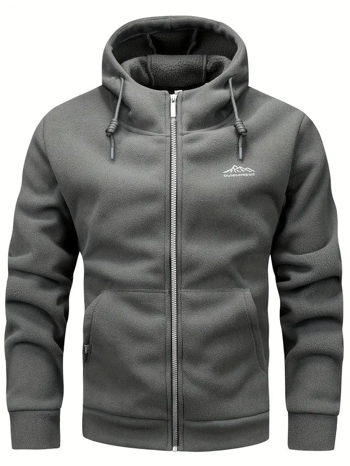 Drune | Warm Kapuze Fleece mit Reißverschluss