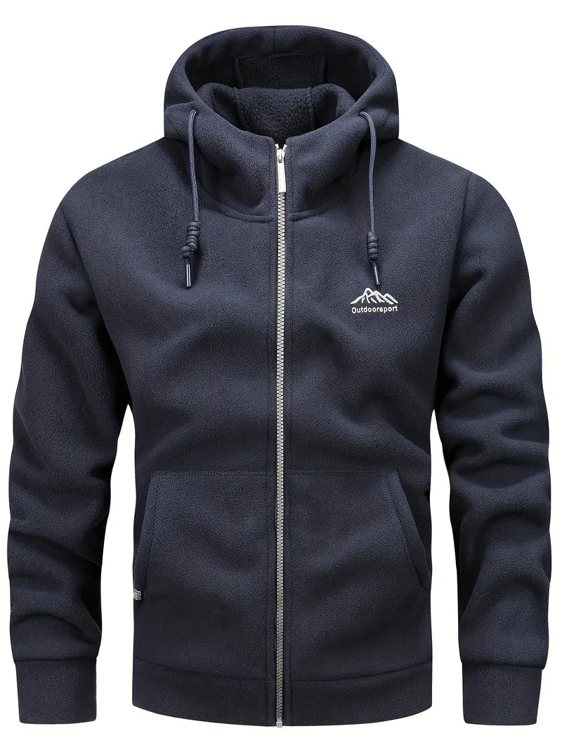 Drune | Warm Kapuze Fleece mit Reißverschluss