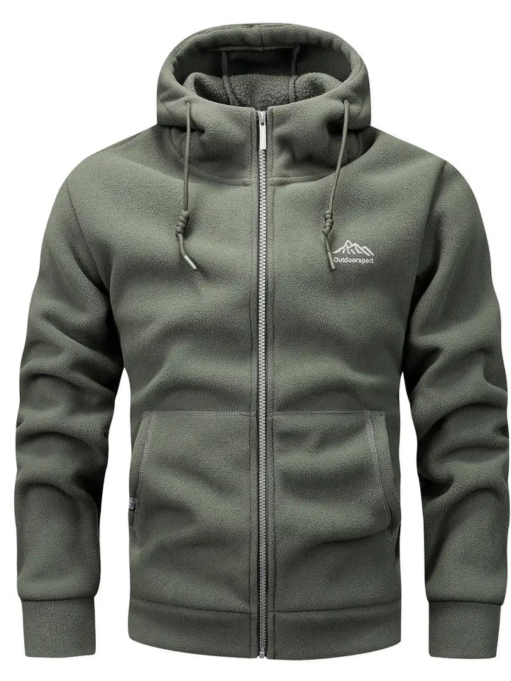 Drune | Warm Kapuze Fleece mit Reißverschluss