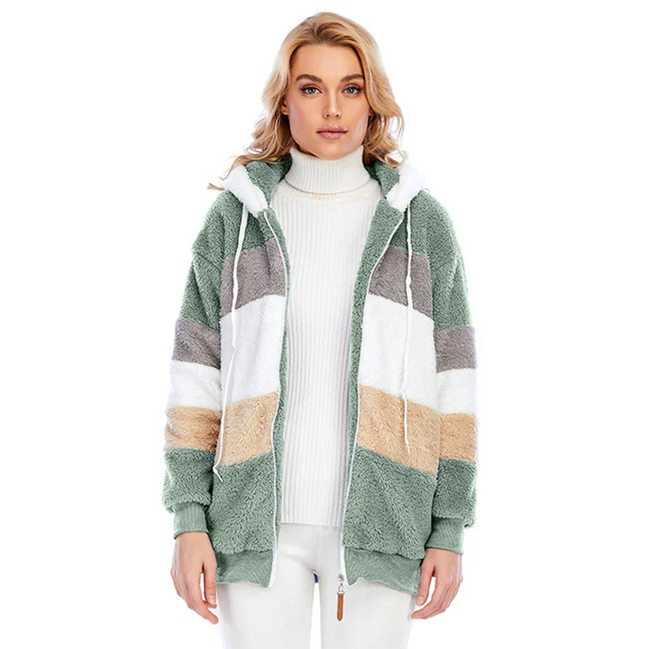 Drune | Reißverschluss Kapuze Kapuzenpullover Jacke Winterjacke für Frauen