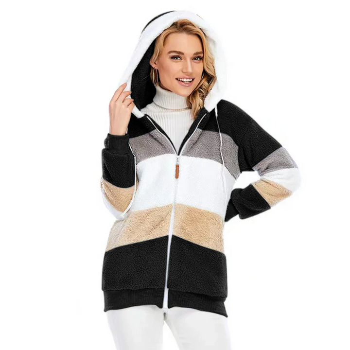 Drune | Reißverschluss Kapuze Kapuzenpullover Jacke Winterjacke für Frauen