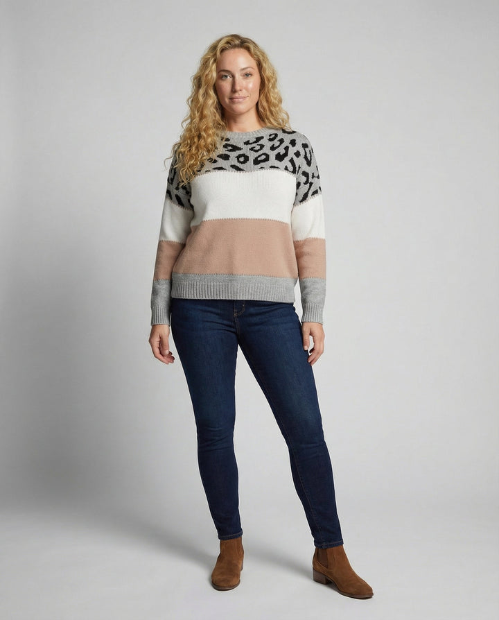 Trendiger Damen Pullover Druck | Drune