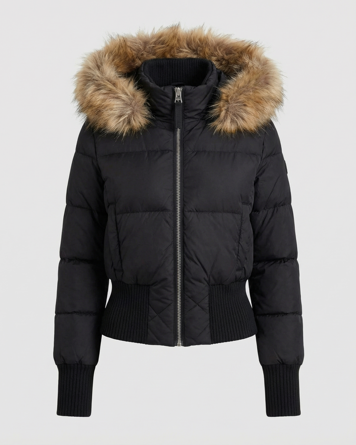 Cropped Gefütterte Winterjacke | Drune