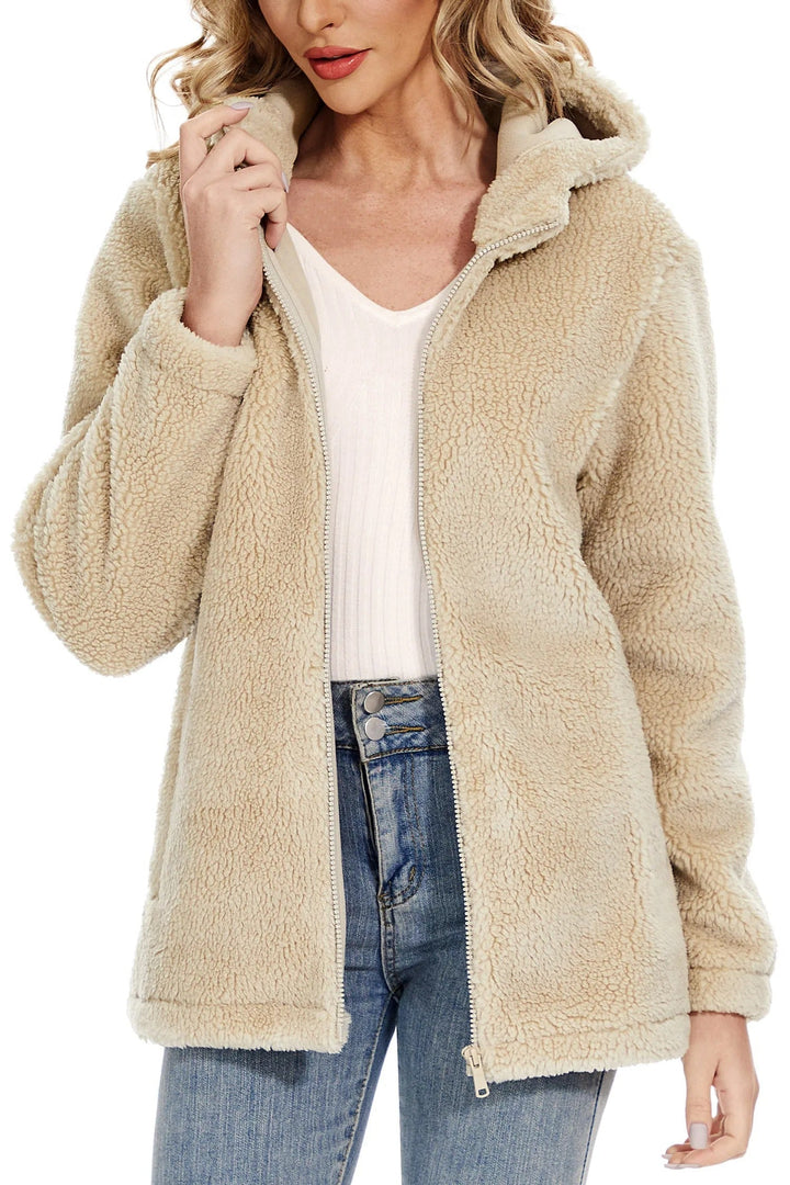Drune | Fleecejacke für Frauen mit Kapuze