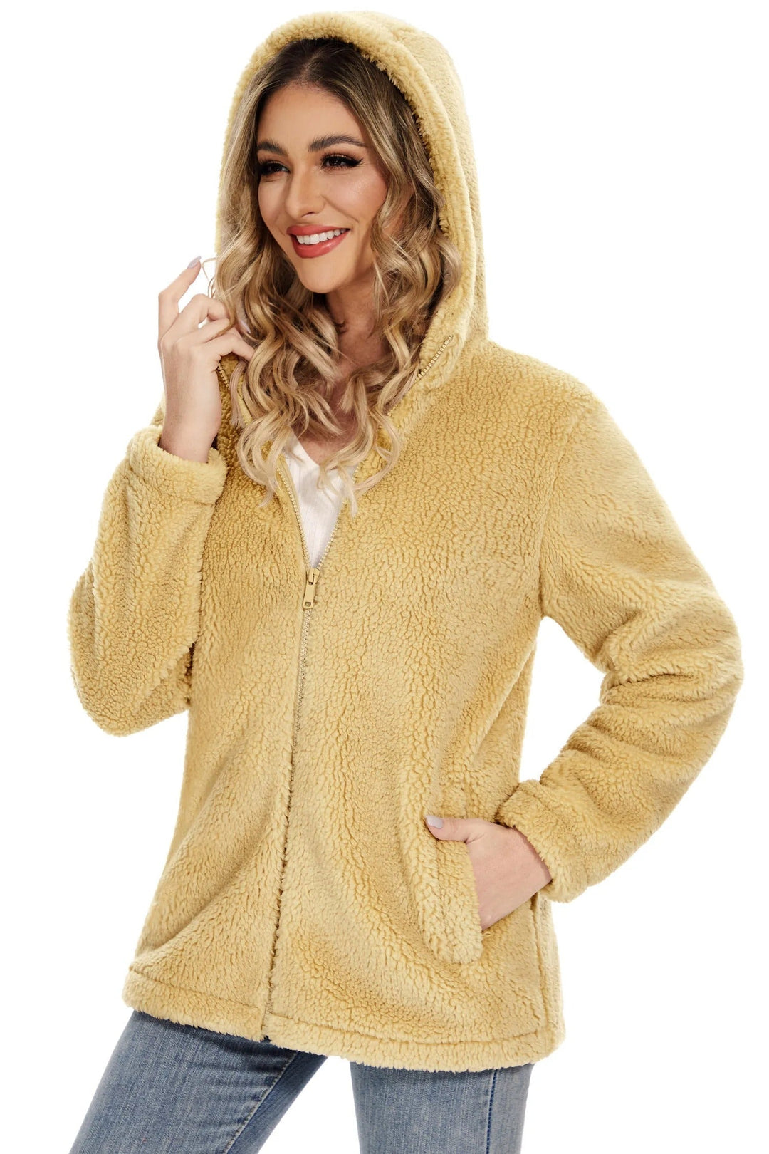 Drune | Fleecejacke für Frauen mit Kapuze