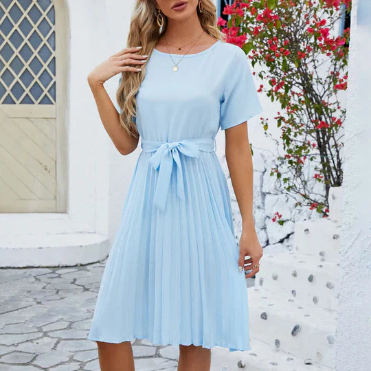 Drune | Mintgrüne Plissee-Kleid