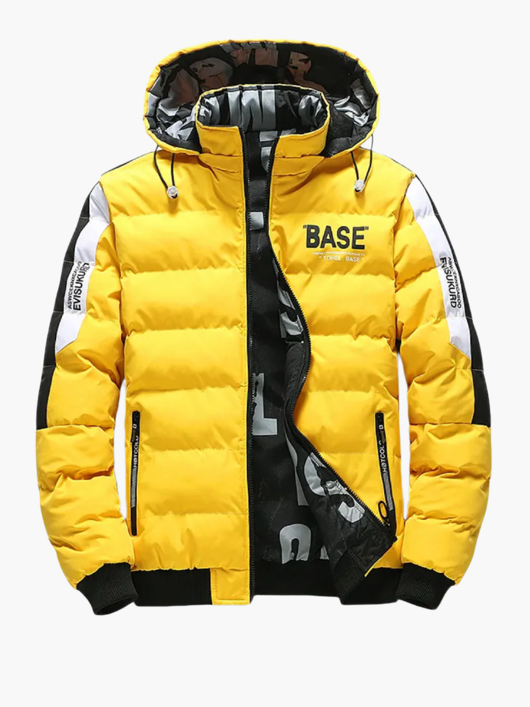 Drune | Winter Steppjacke Urban Streetstyle Kapuze - Modische Outdoorjacke für Alltag & Freizeit