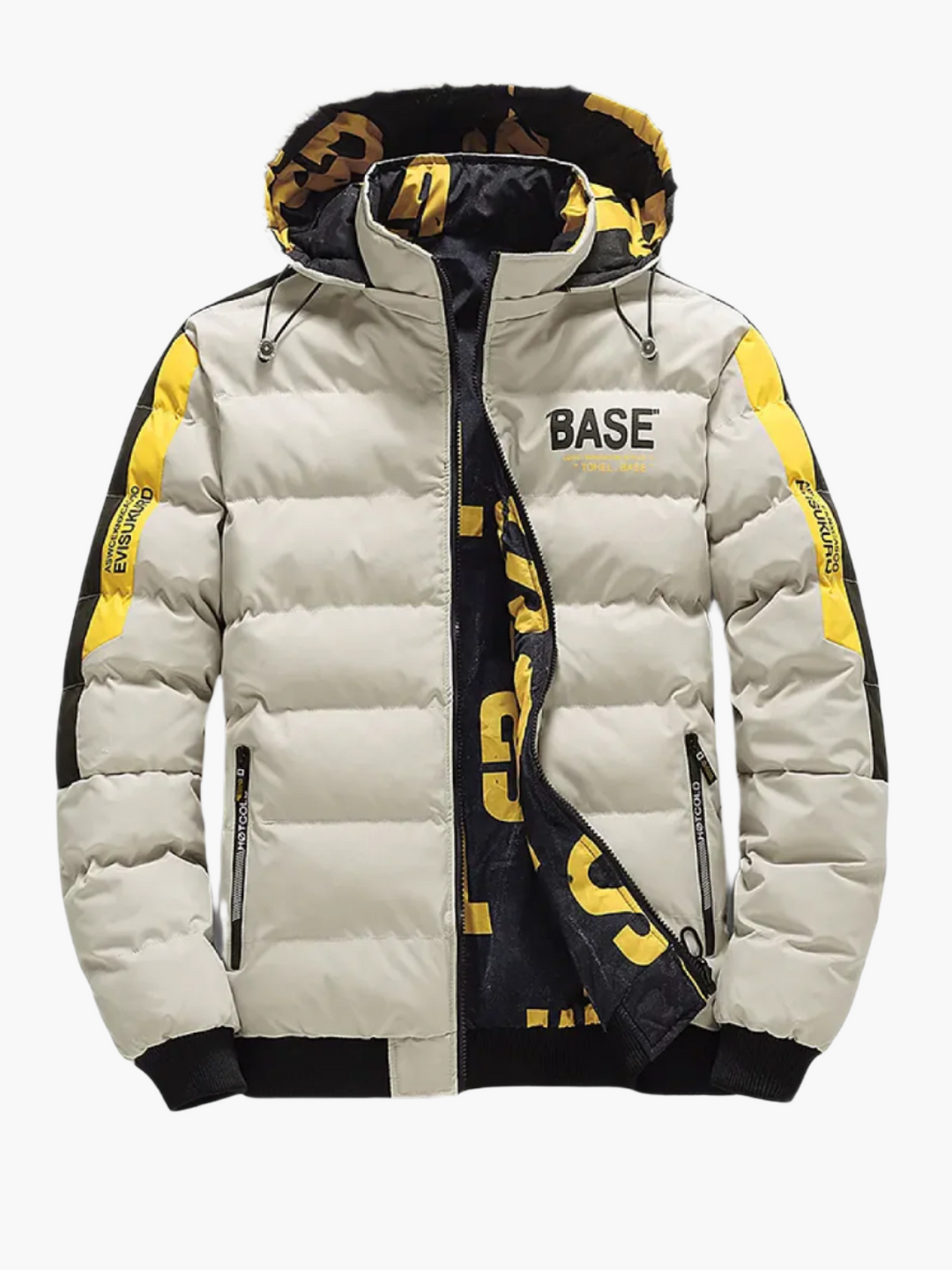Drune | Winter Steppjacke Urban Streetstyle Kapuze - Modische Outdoorjacke für Alltag & Freizeit