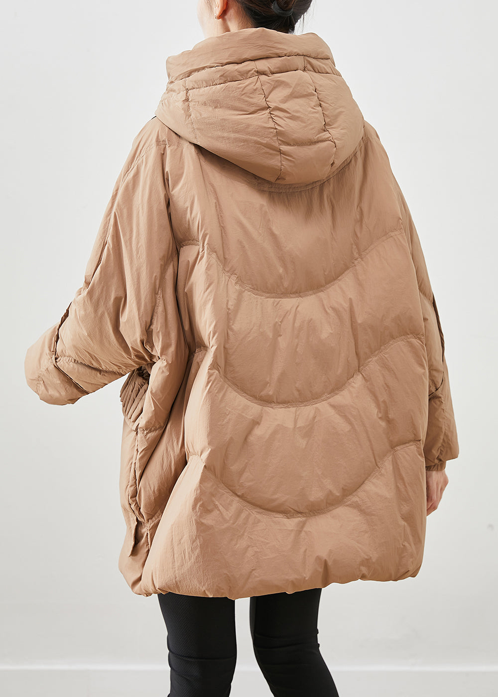 Drune | Khaki Oversized Dicke Entendaunen Wintermäntel