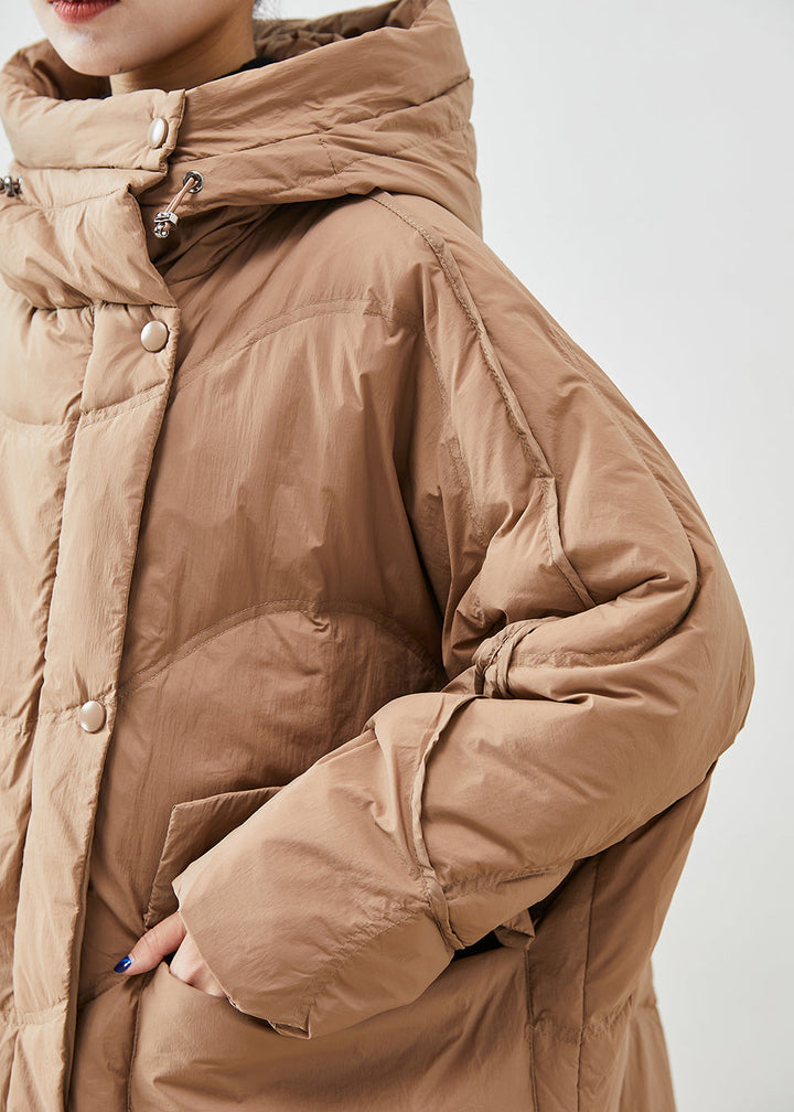 Drune | Khaki Oversized Dicke Entendaunen Wintermäntel