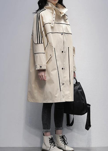 Drune | Stehkragen Reißverschluss-Outwear khaki Silhouette Mäntel