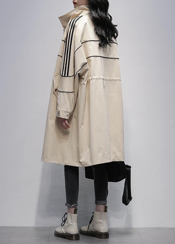 Drune | Stehkragen Reißverschluss-Outwear khaki Silhouette Mäntel