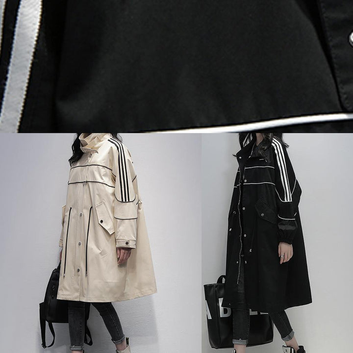 Drune | Stehkragen Reißverschluss-Outwear khaki Silhouette Mäntel
