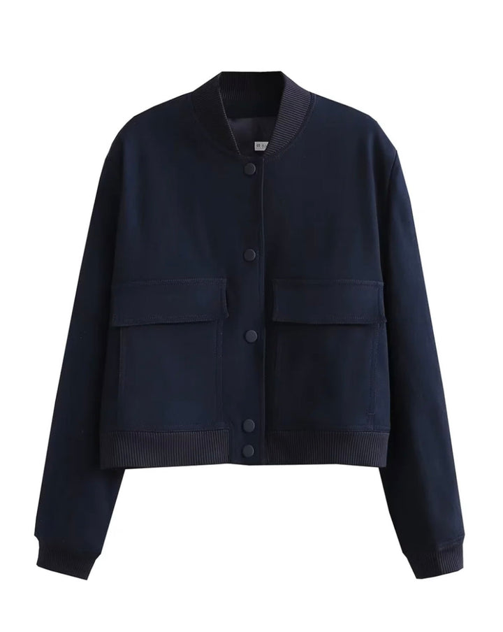 Drune | Couture Bomberjacke für Damen Reguläre Passform Essentiell