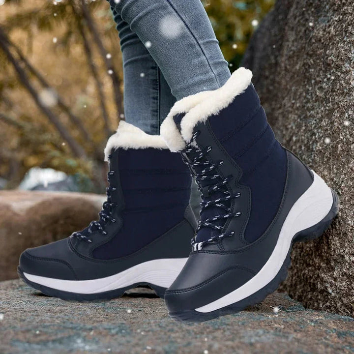 Drune | Fellgefütterte Plattform-Schneestiefel für Damen – Gemütliches & Stilvolles Winterfußwerk